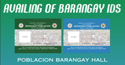 Availing of Barangay ID's 